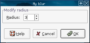           Blur dialog        